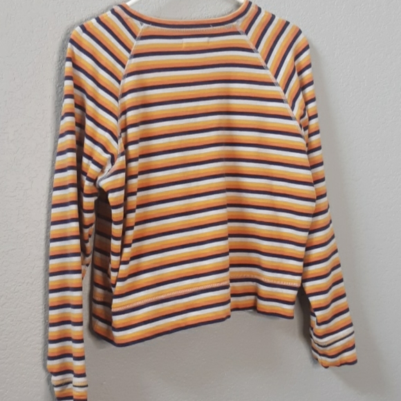Madewell Crop Sweater in Platinum Futula Stripe - Picture 6 of 6